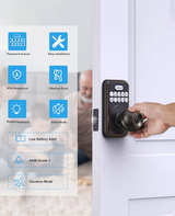 Zowill Keyless Entry with Knob - Electronic Keypad Deadbolt, Keyless Entry - Image 4