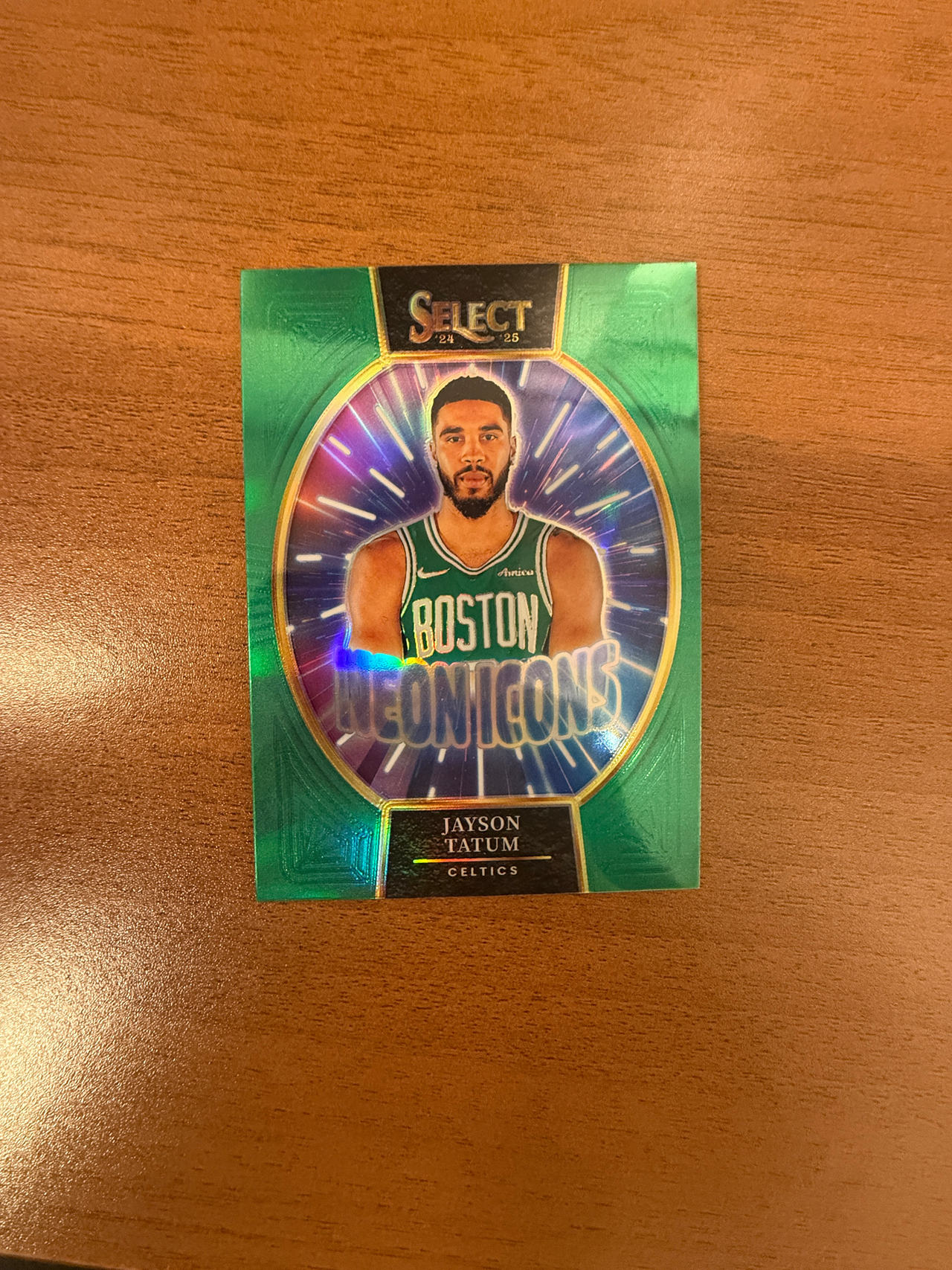 Panini Select Neon Icons Jayson Tatum Basketball Card