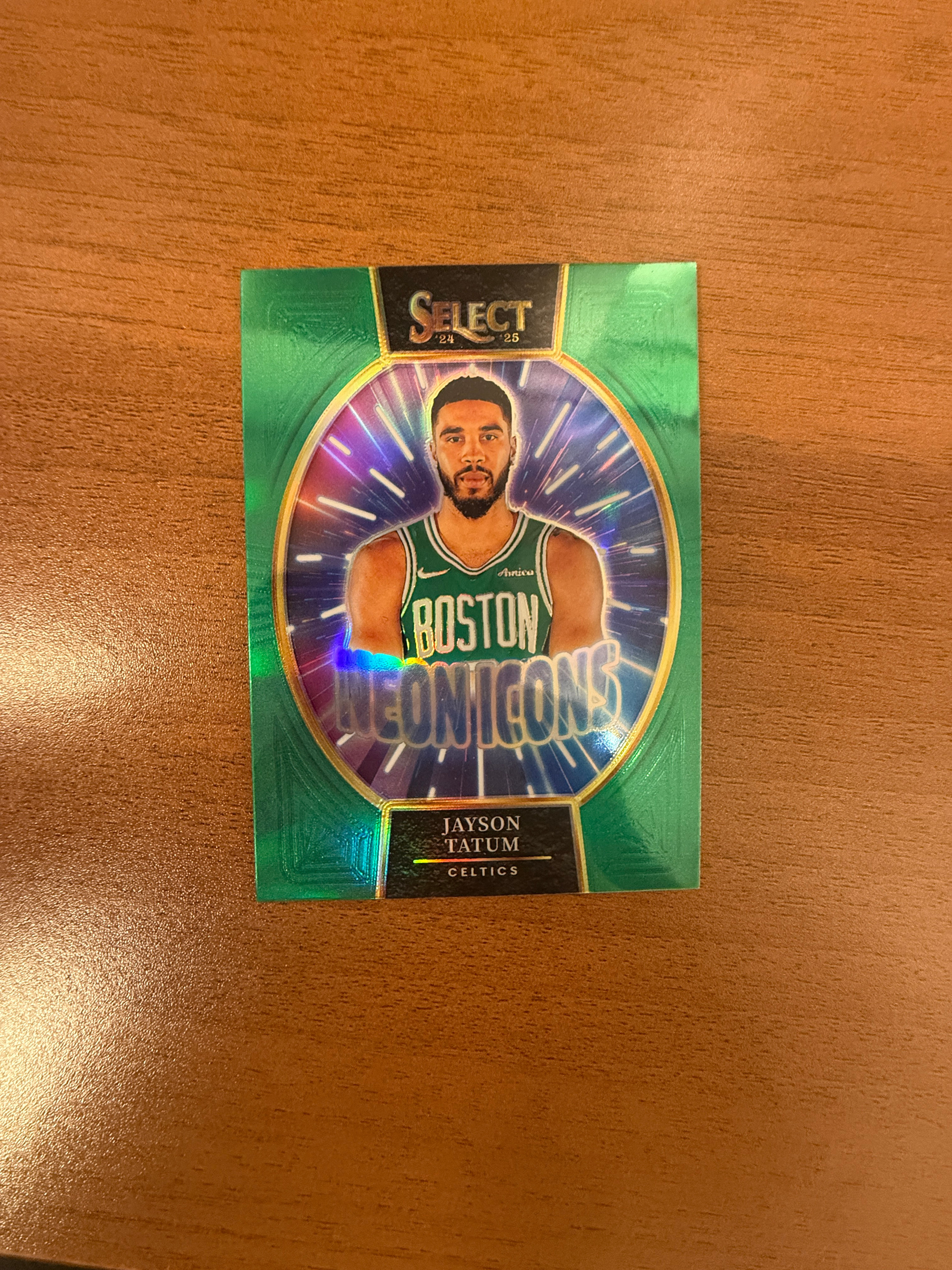 Panini Select Neon Icons Jayson Tatum Basketball Card