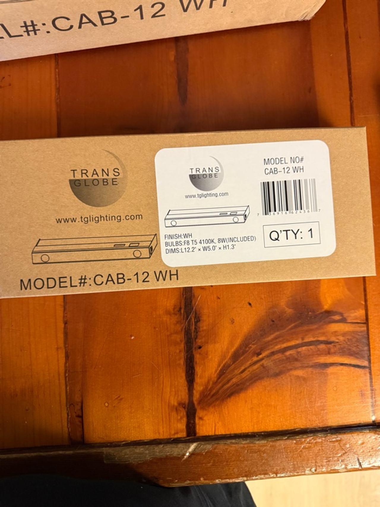 TRANS GLOBE Under Cabinet Light Fixture White