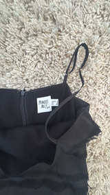 Black Ruffle Mini Dress Princess Polly - Image 2