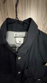 Large Black Columbia Men's PFG Bahama II Short Sleeve Shirt - Image 2