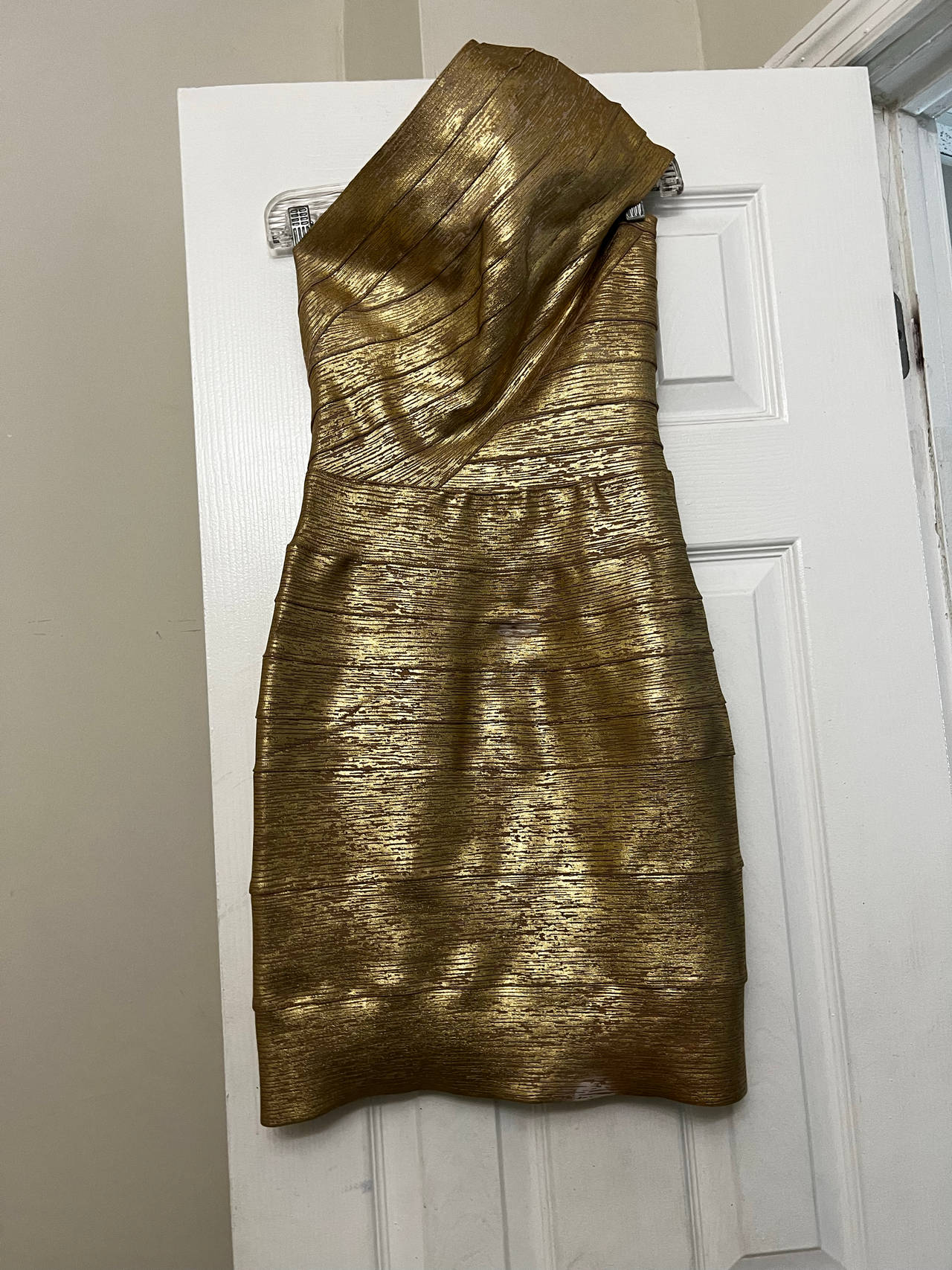 Hervé Léger Metallic Bandage Dress