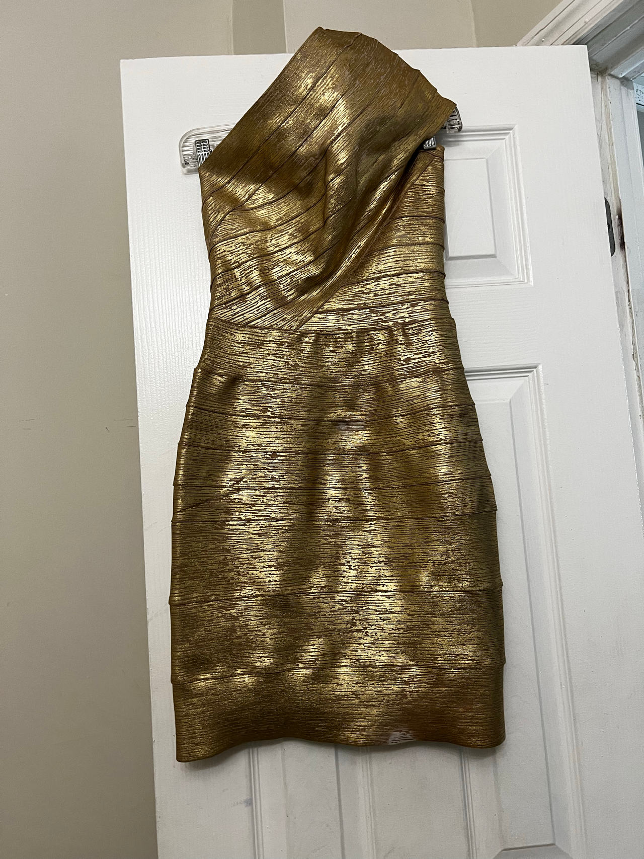 Hervé Léger Metallic Bandage Dress