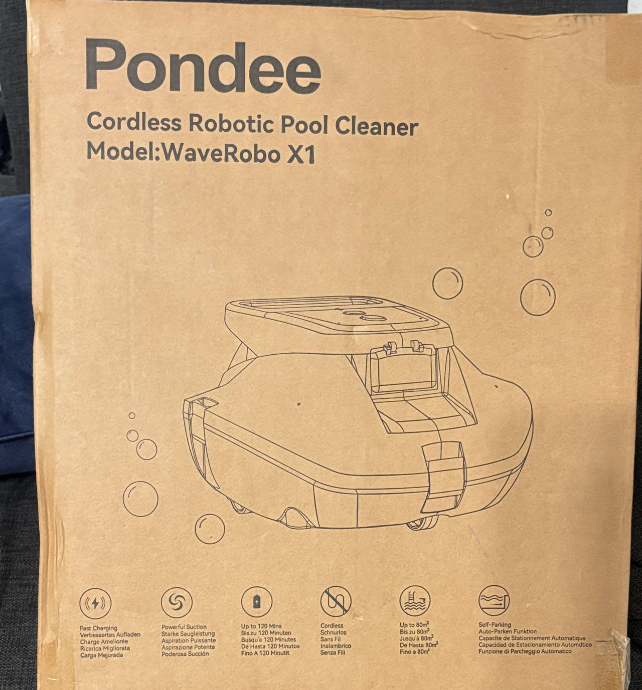 Pondee WaveRobo X1 Cordless Robotic Pool Cleaner