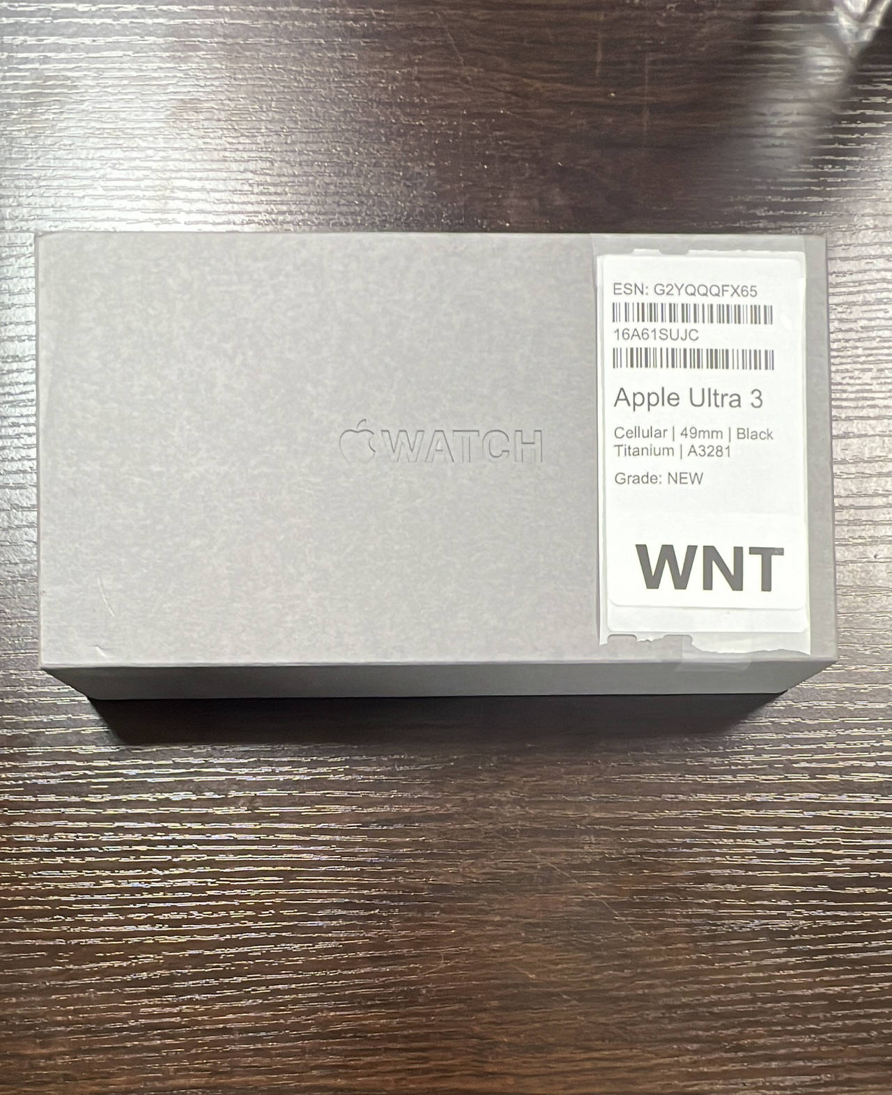 Apple Watch Ultra 3 49mm Black Titanium Cellular