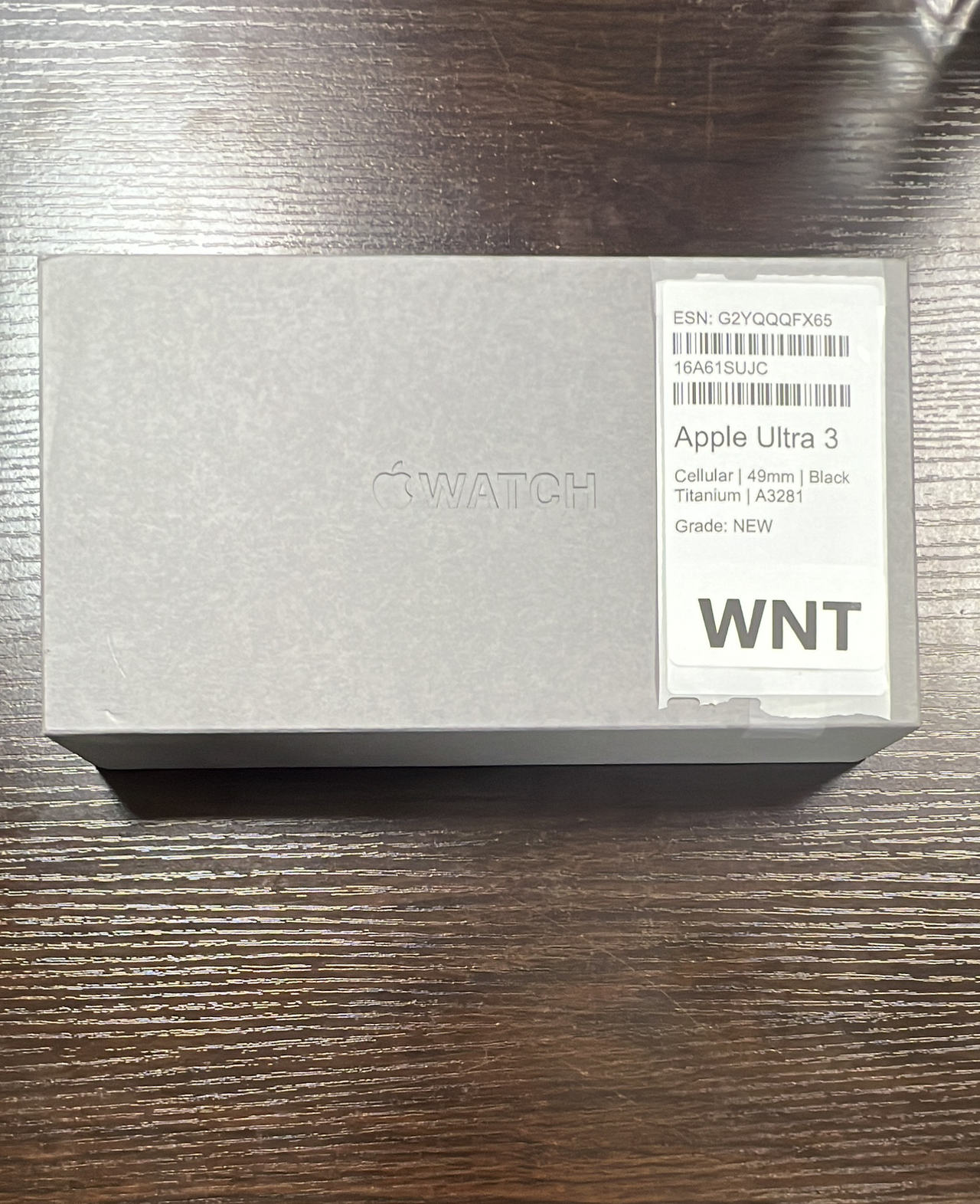 Apple Watch Ultra 3 49mm Black Titanium Cellular