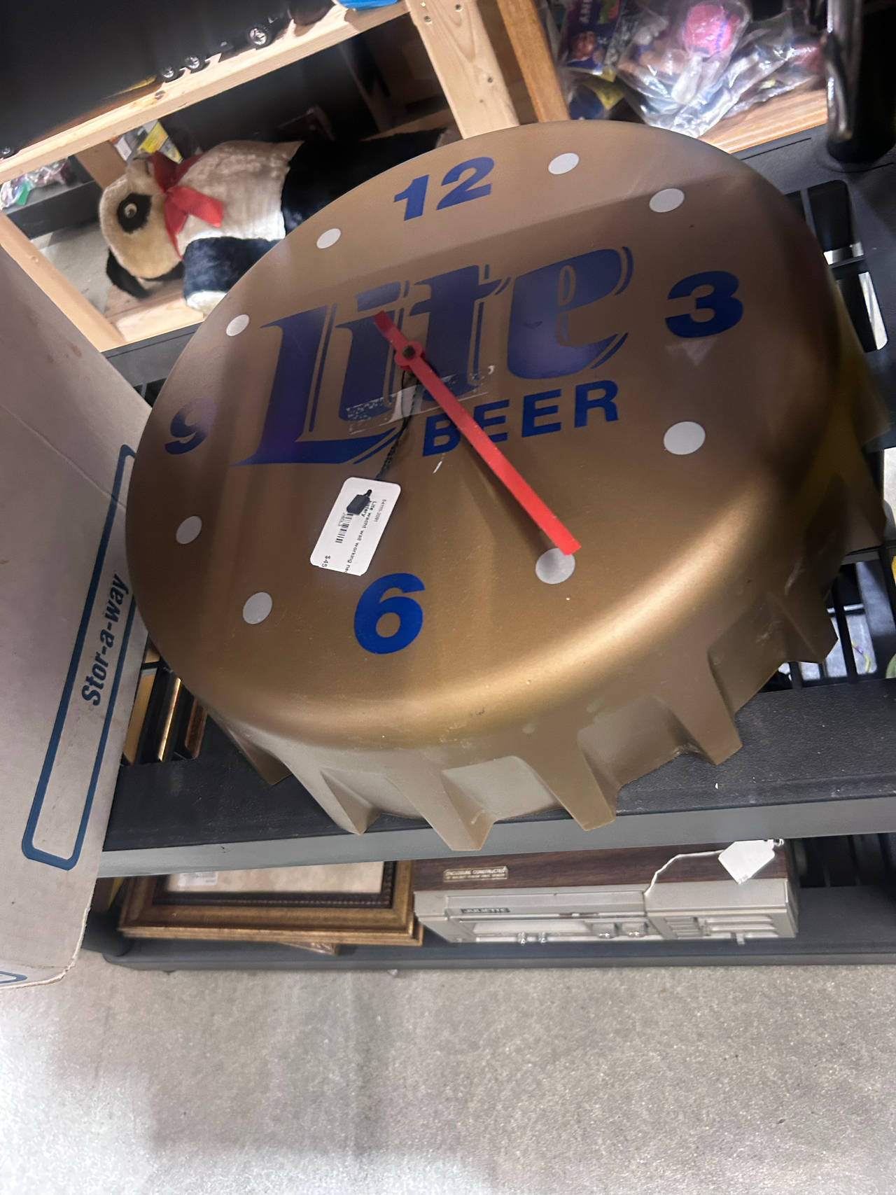 Miller Lite Beer Bottle Cap Wall Clock