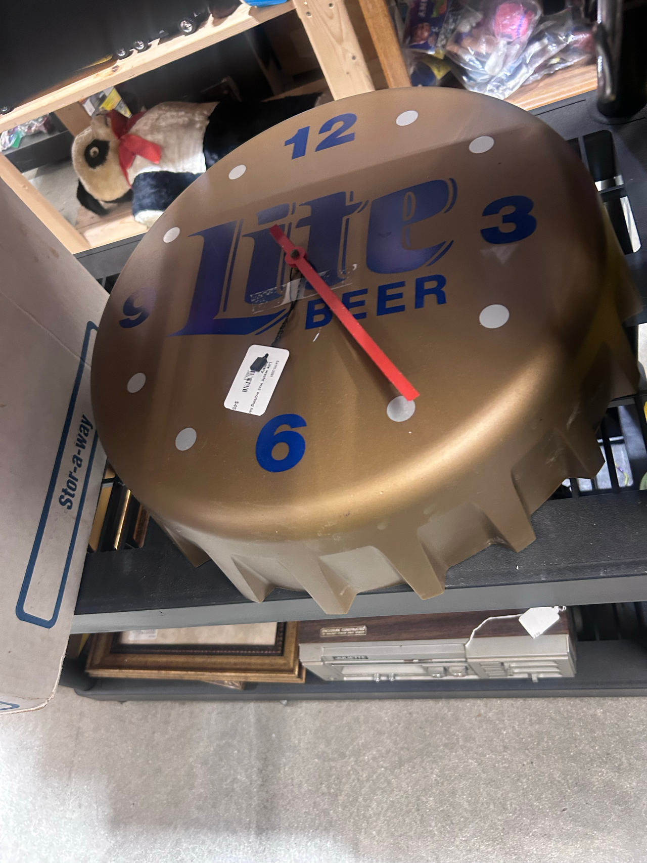 Miller Lite Beer Bottle Cap Wall Clock