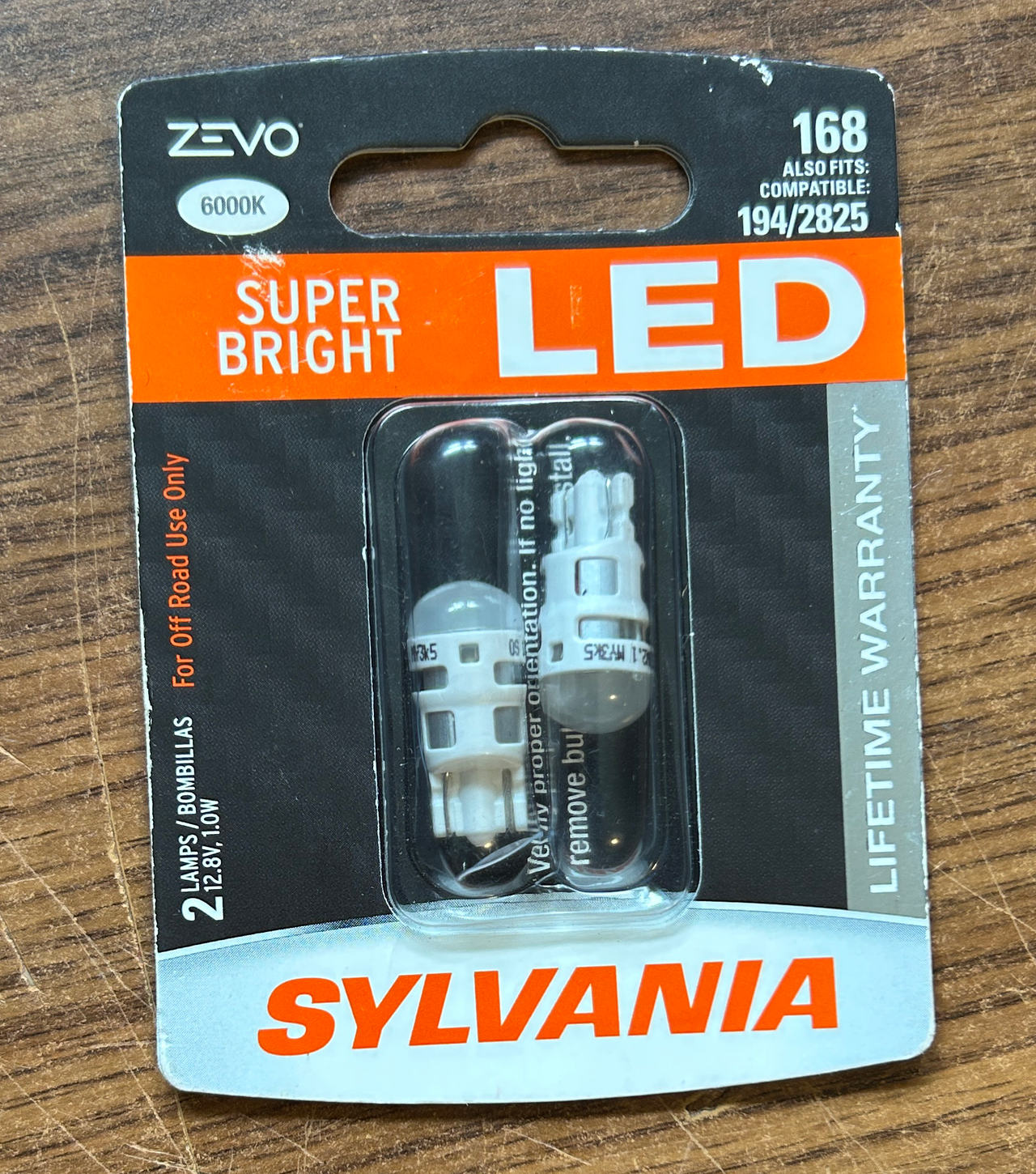 Sylvania ZEVO 168 6000K LED Bulbs