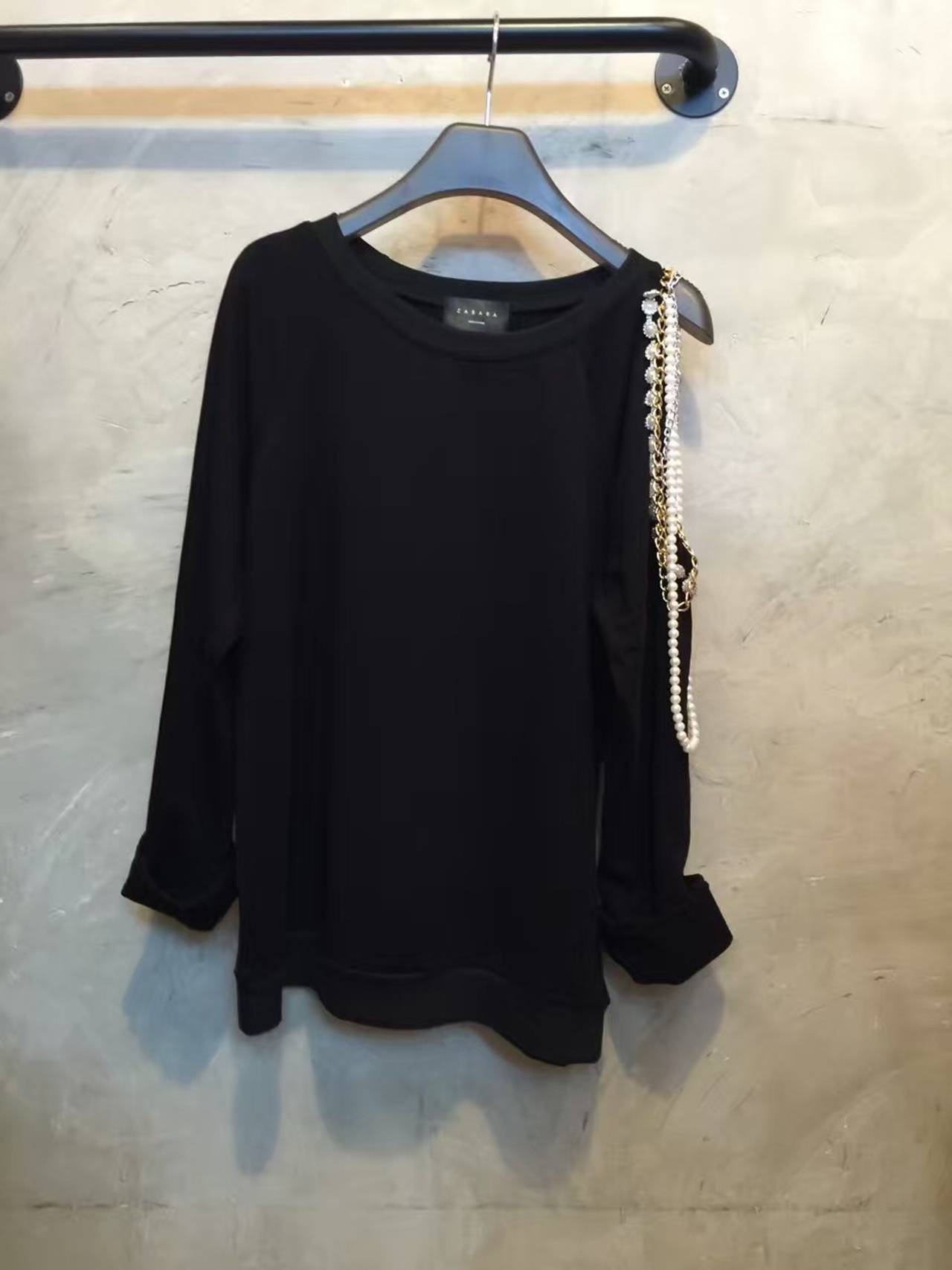 Black Long Sleeve Top