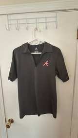 Majestic Atlanta Braves Quarter-Zip Polo Shirt - Image 1