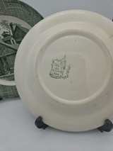 Royal Tudor Ware Old Curiosity Shop Green Dinner Plates - Image 3