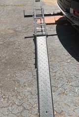 Steel Motorcycle Hitch Mount Carrier with Loading Ramp - Image 2