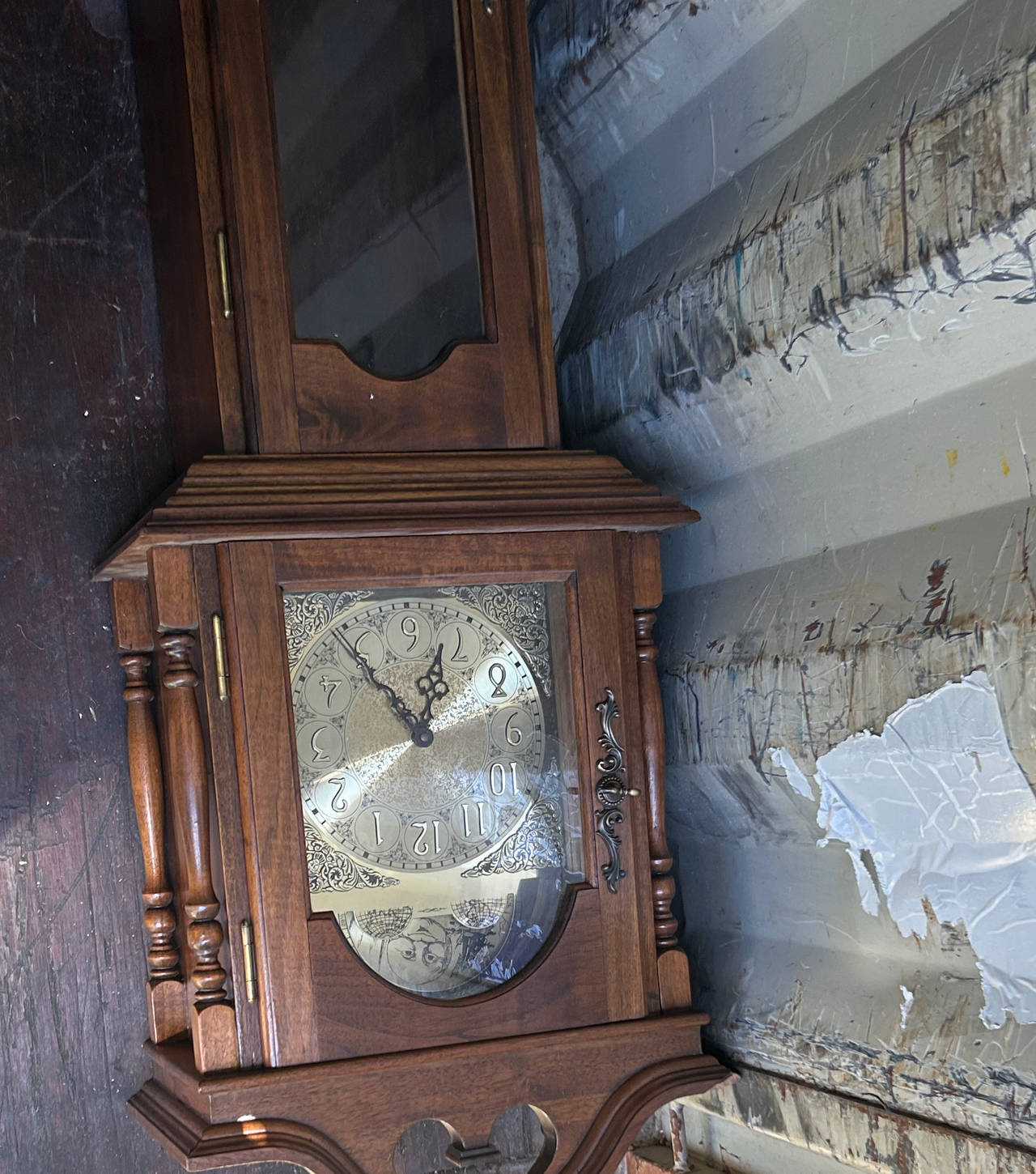 Vintage Wooden Grandfather Clock