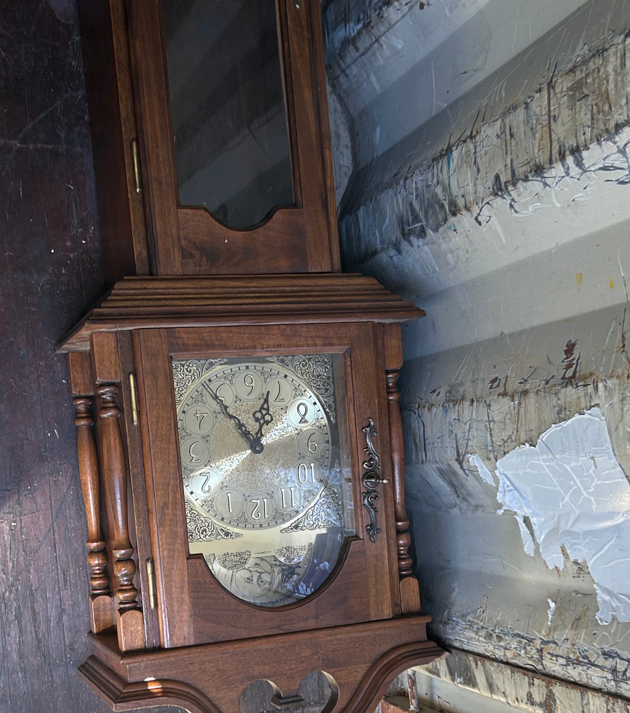 Vintage Wooden Grandfather Clock