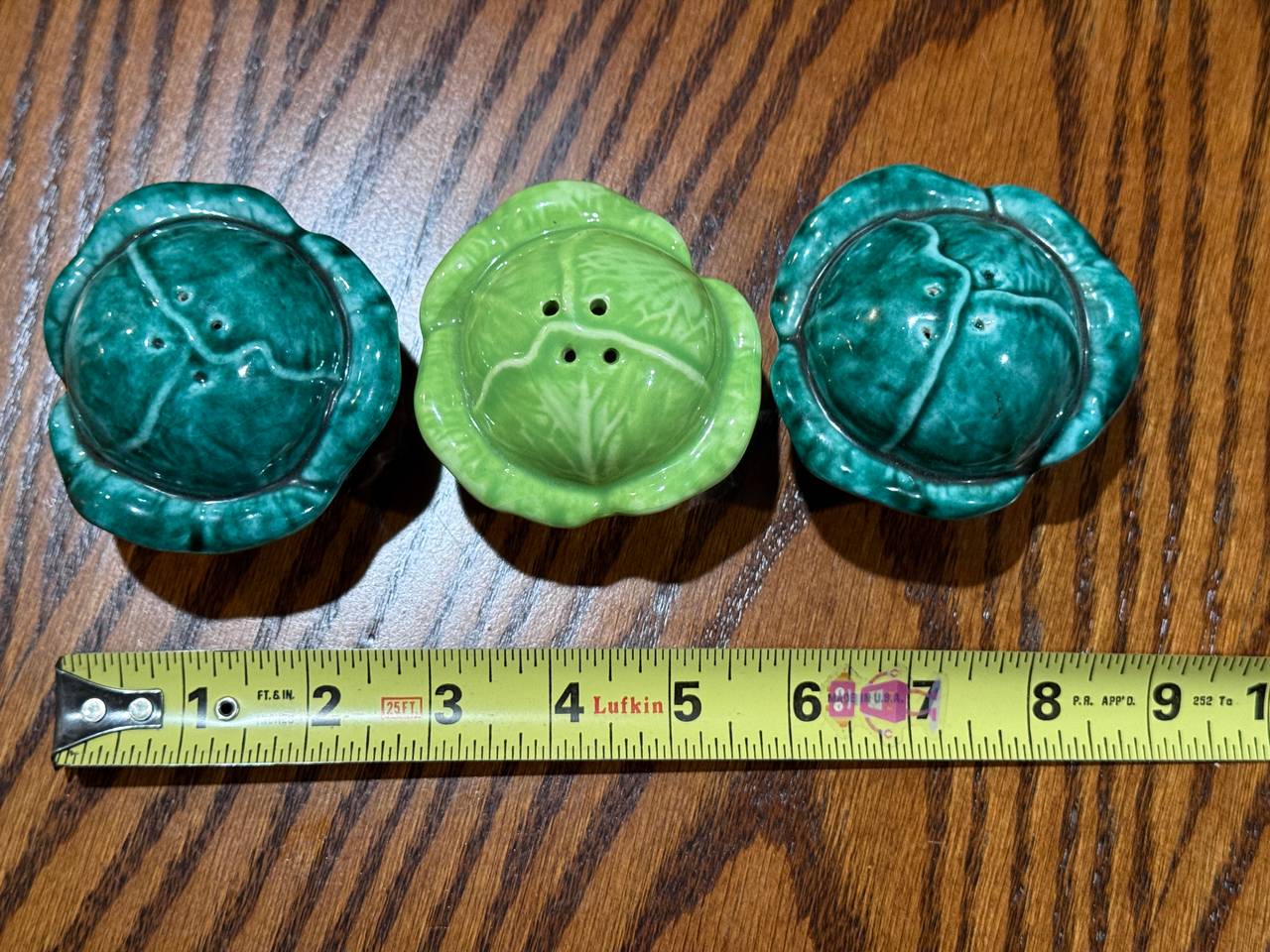 Bordallo Pinheiro Cabbage Leaf Salt and Pepper Shakers
