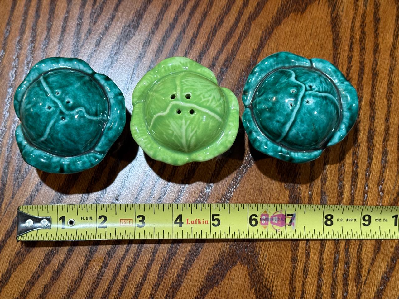 Bordallo Pinheiro Cabbage Leaf Salt and Pepper Shakers