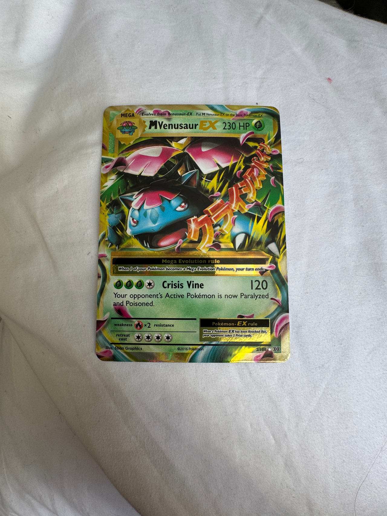 Pokémon TCG Mega Venusaur EX 2/108 XY Evolutions