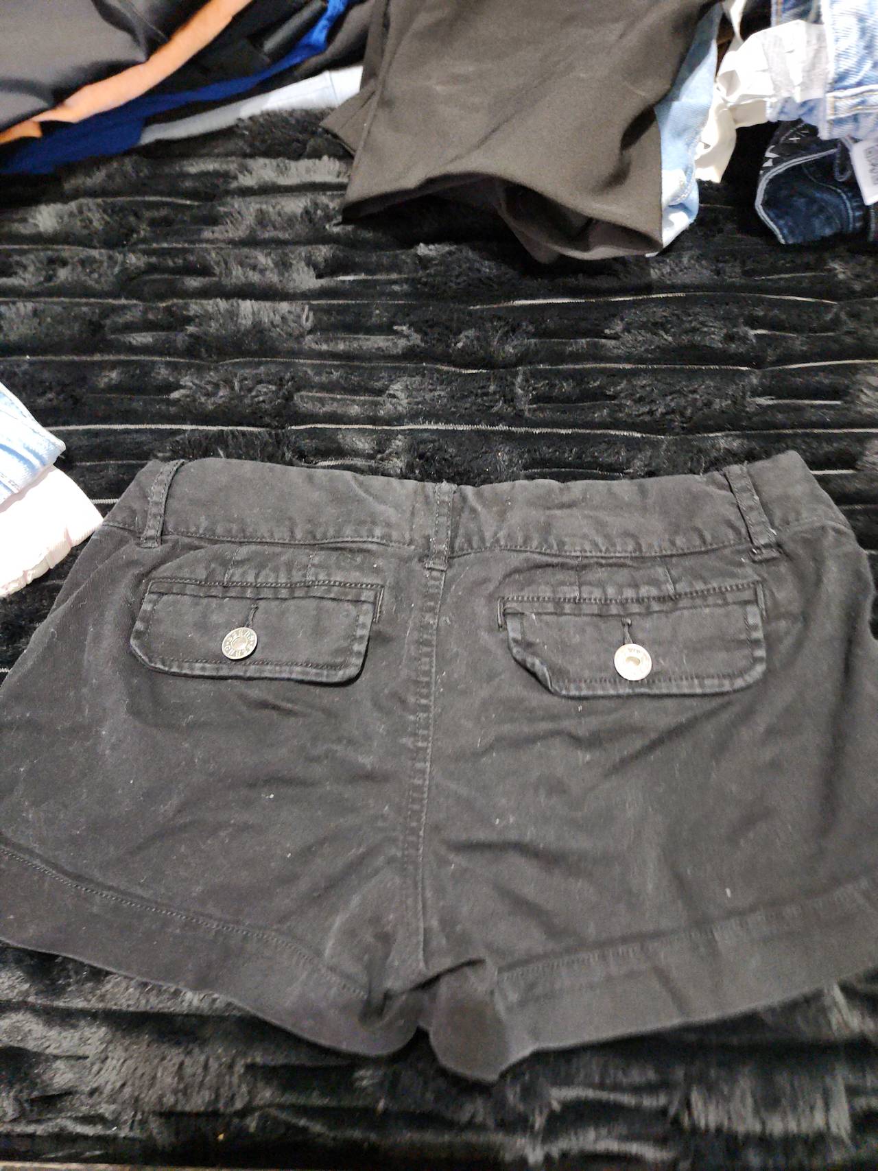 Guess Black Denim Shorts
