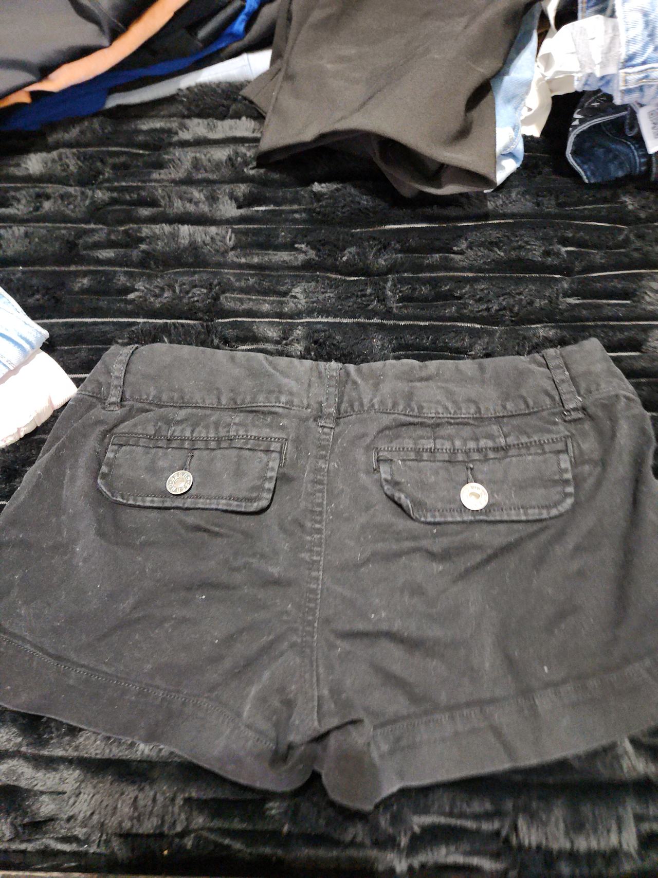 Guess Black Denim Shorts