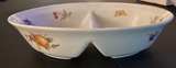 Royal Worcester Evesham Gold Oval Divided Vegetable Bowl - Image 1