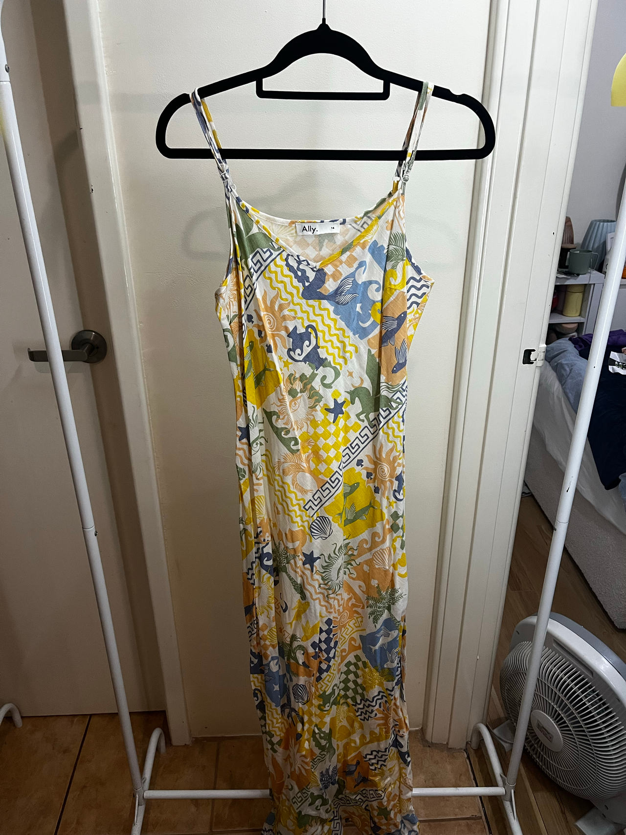 Ally Fashion Mediterranean Print Midi Dress