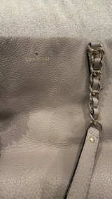 Kate Spade Taupe Leather Chain Link Shoulder Bag - Image 2