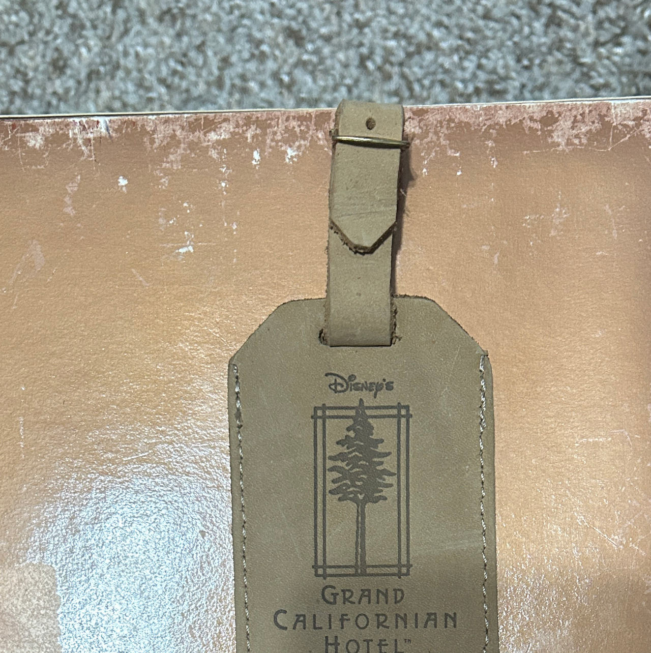 Disney's Grand Californian Hotel Leather Luggage Tag