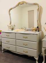 French Provincial Dresser with Mirror and Bedside Tables - Image 2