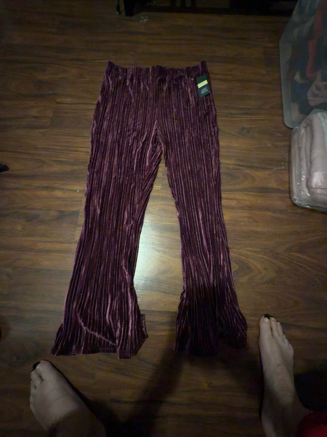 Wild Fable Purple Velvet Flare Pants