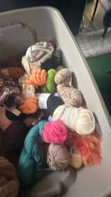 Large Assorted Yarn Lot - Acrylic, Cotton, Chenille - Image 3