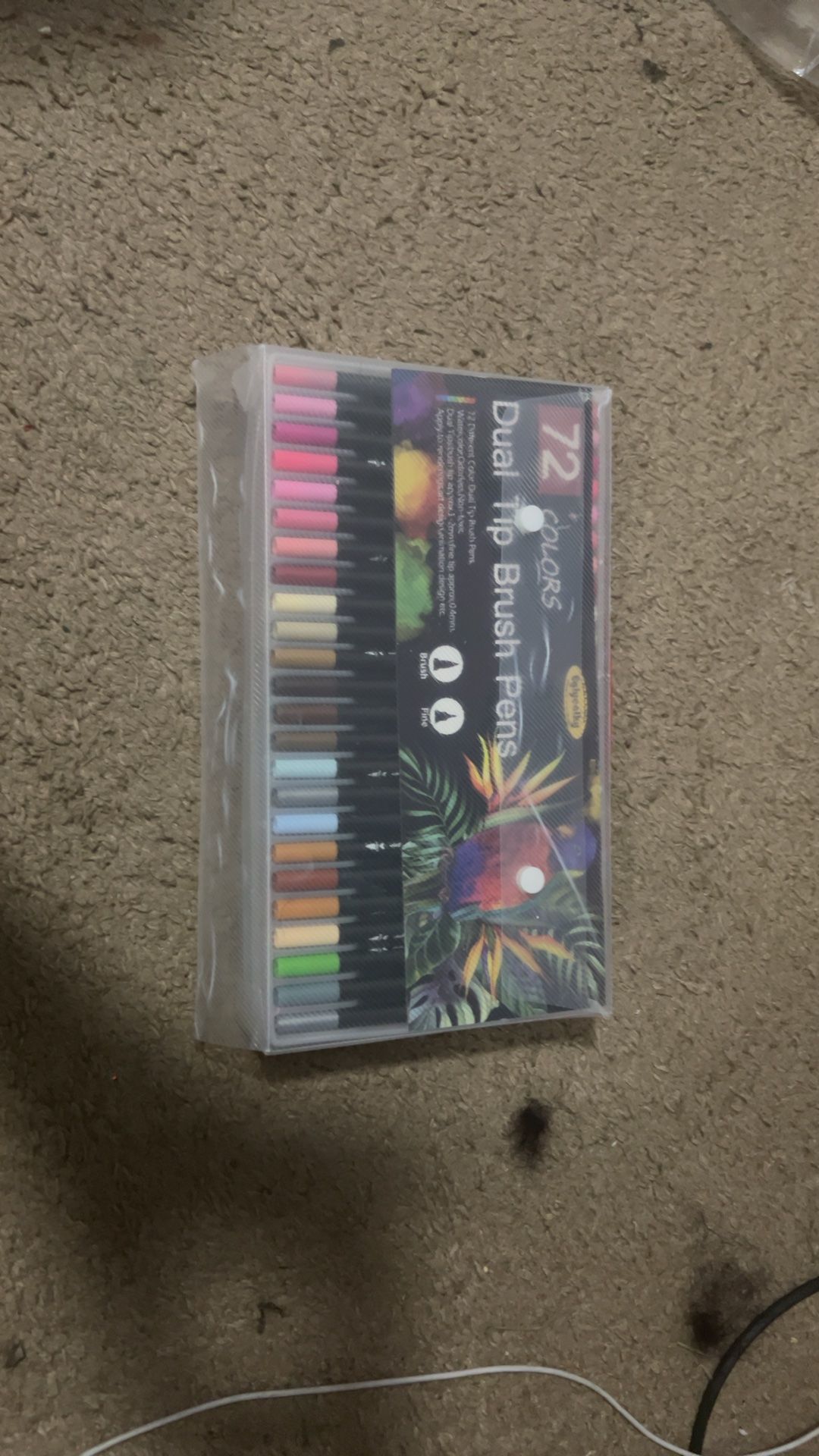 Tiefossi Dual Tip Brush Markers 36-Color Water-Based Set