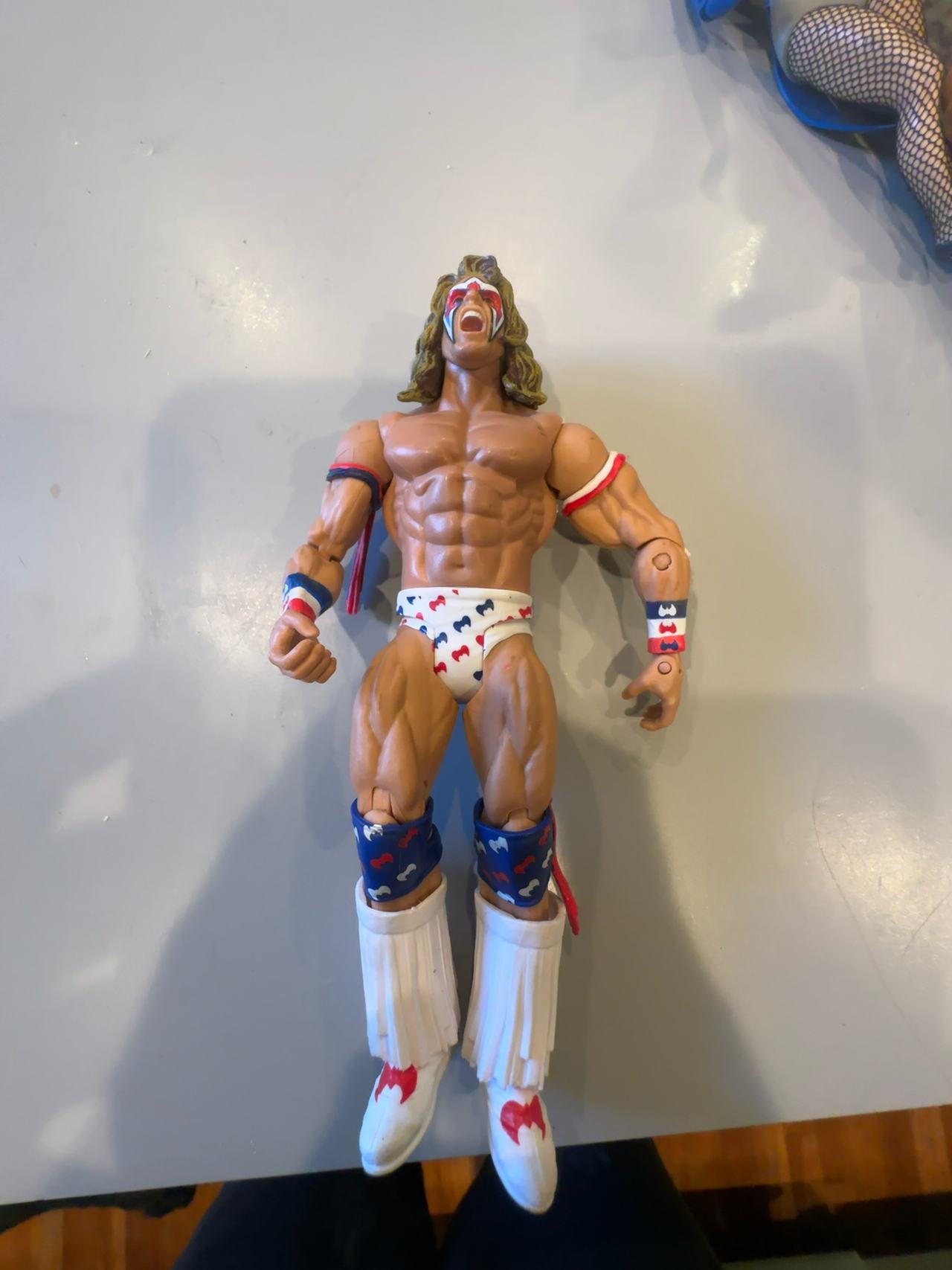 Mattel WWE Ultimate Warrior Action Figure Red/White/Blue