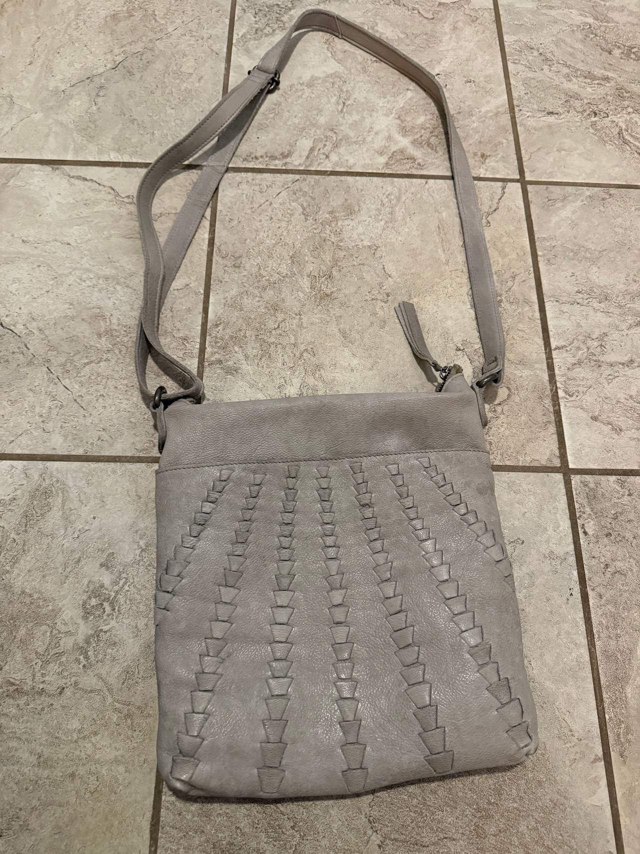 Latico Leather Crossbody Bag with Textured Design