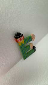 Sevi Wooden Letter E Clown Vintage - Image 5