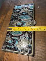 Lodis Snakeskin Clutch Bag - Image 5