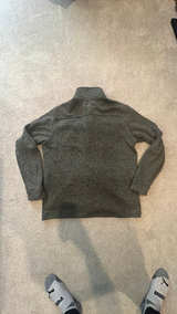 Eddie Bauer Black Gray Heathered Knit Jacket - Image 3