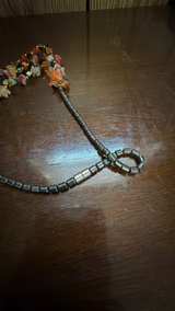 Multi-Strand Hematite and Carnelian Chip Necklace - Image 2