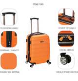 Rockland Melbourne 20-Inch Hardside Carry-On Spinner Luggage - Image 2