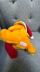 Dakin Garfield Christmas Plush 10" with Santa Hat & Stocking - Image 3