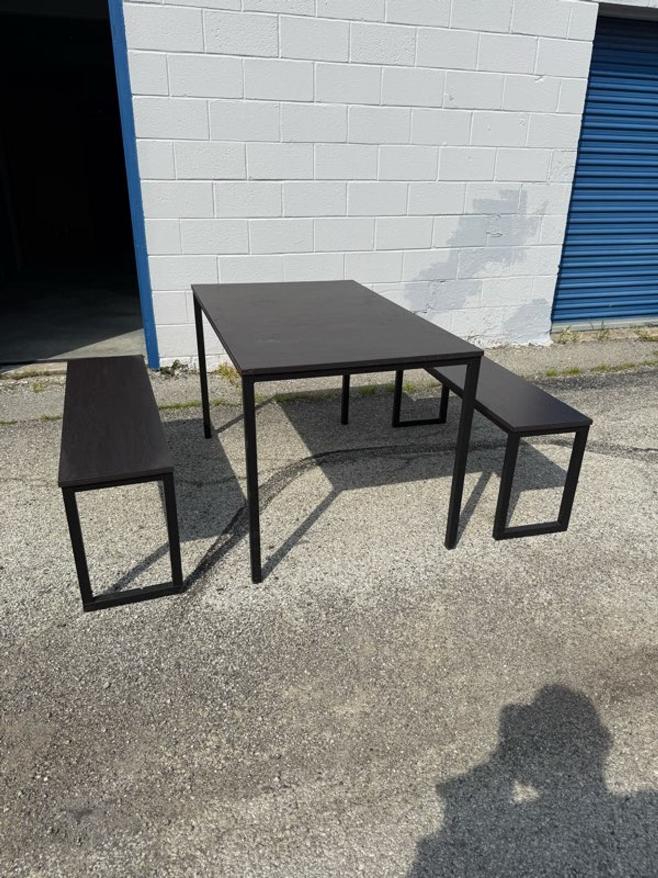 Dining Table Set with Benches