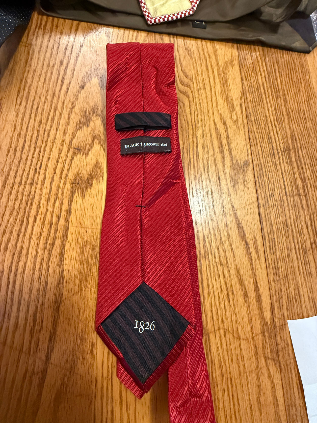 Black Brown 1826 Silk Tie