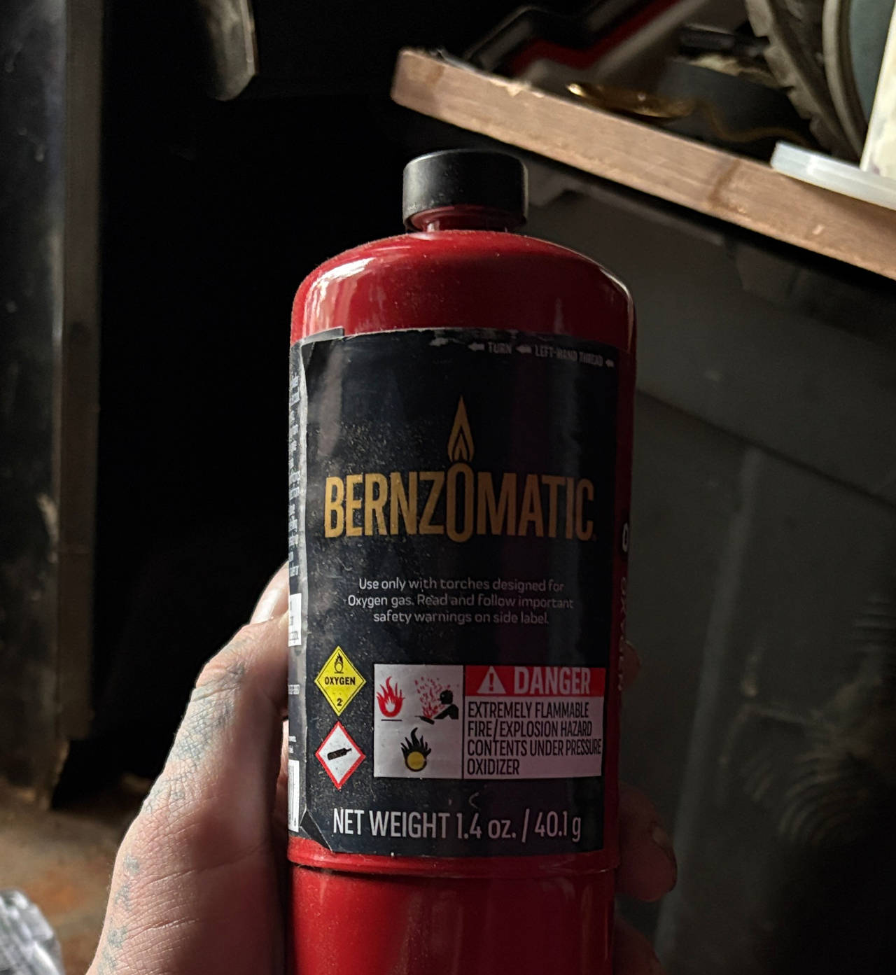 Bernzomatic Oxygen Cylinder 1.4 oz