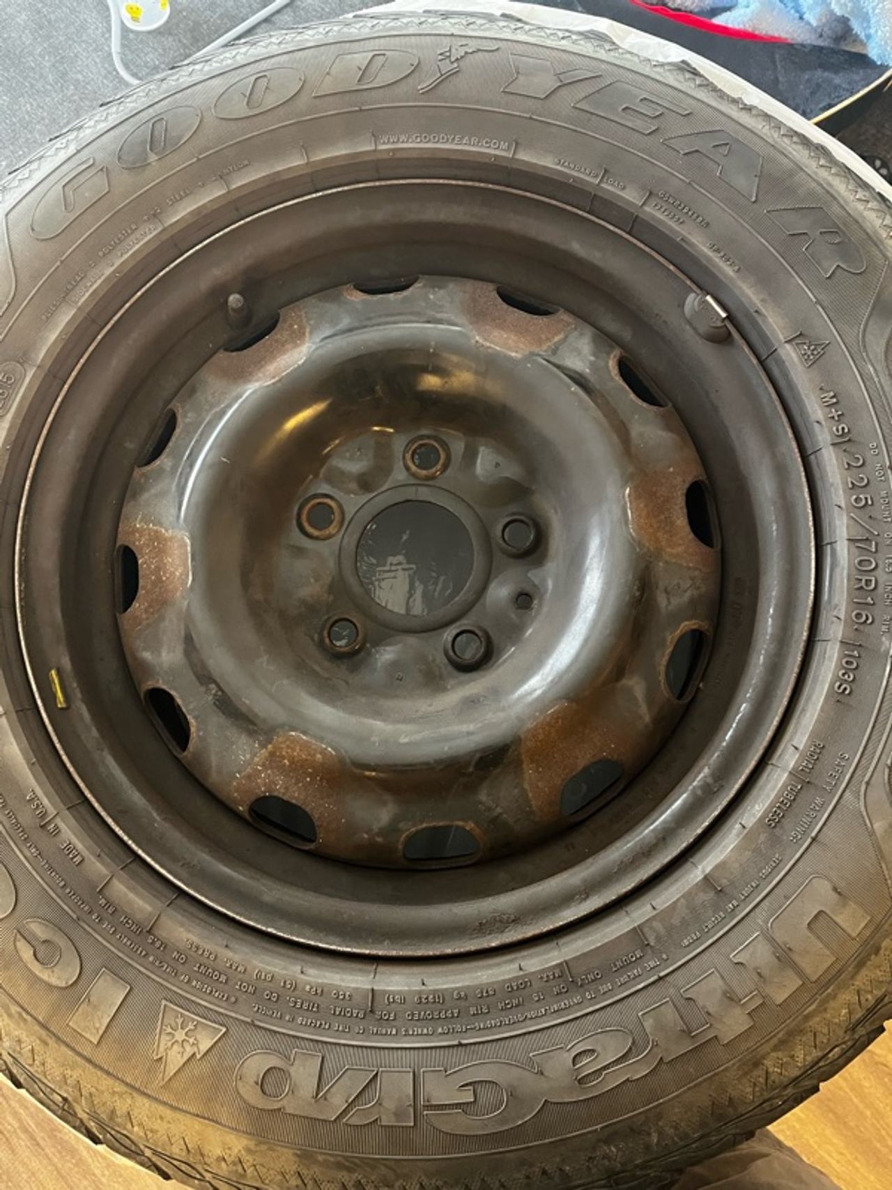 Good Year UltraGrip Ice with 16" Metal Rims (Set of 4)