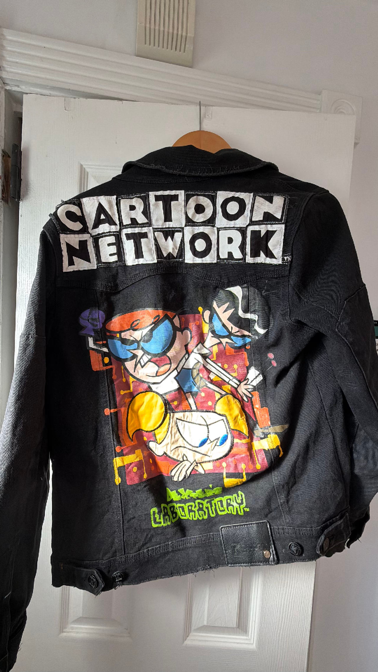Cartoon Network Dexter's Laboratory Black Denim Jacket