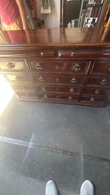 Traditional 12-Drawer Wooden Dresser. Need a couple knobs - Image 5