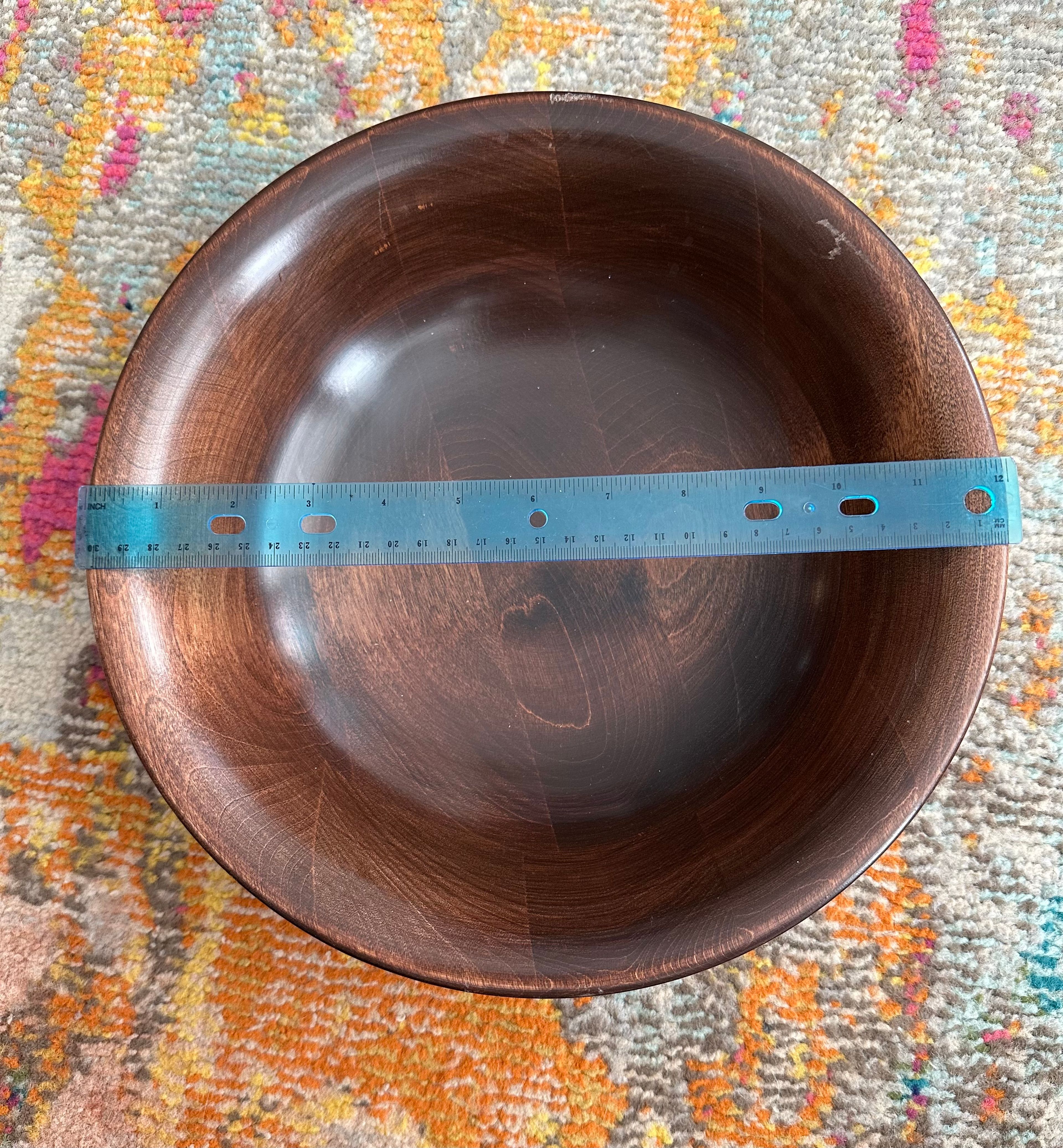 Vintage Woodbury Woodwear Black Walnut Serving Bowl - Image 3