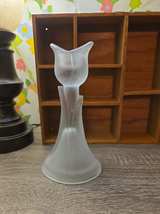 Partylite Frosted Glass Tulip Candle Holder - Image 2