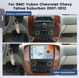 Car Android Head Unit with Wood Grain Dash Trim - Image 6